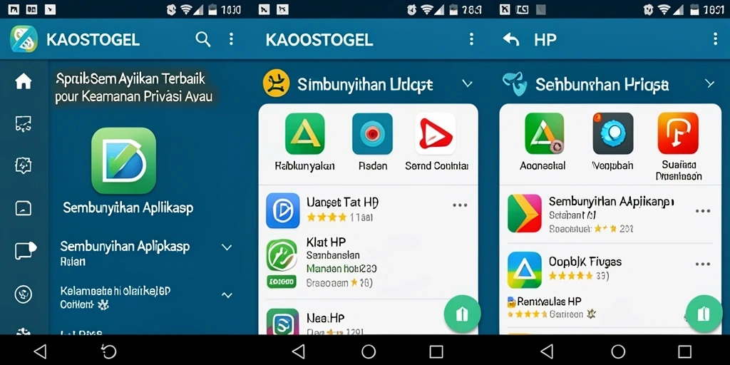 Tampilan antarmuka KAOSTOGEL yang intuitif dan modern.