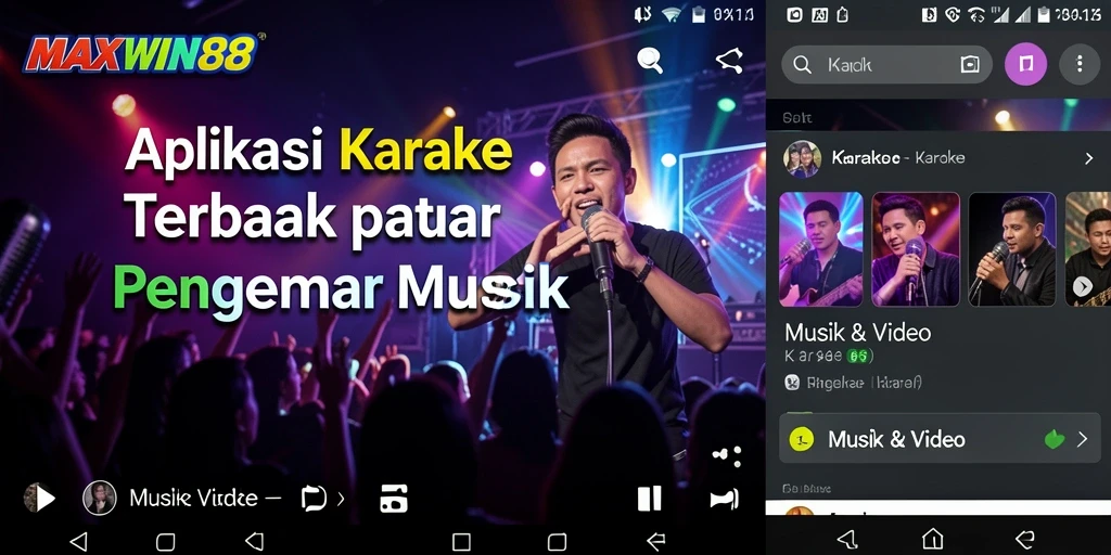 Tampilan antarmuka <strong>MAXWIN88</strong> yang menarik untuk pengalaman karaoke yang seru.